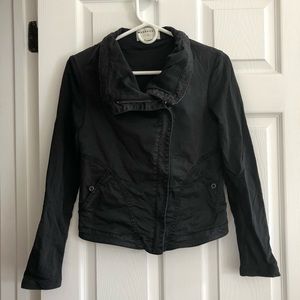 Anthropologie Gray Moto Jacket XS